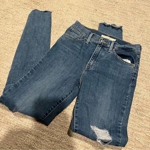 Levi 720 Denim Skinny Jeans
